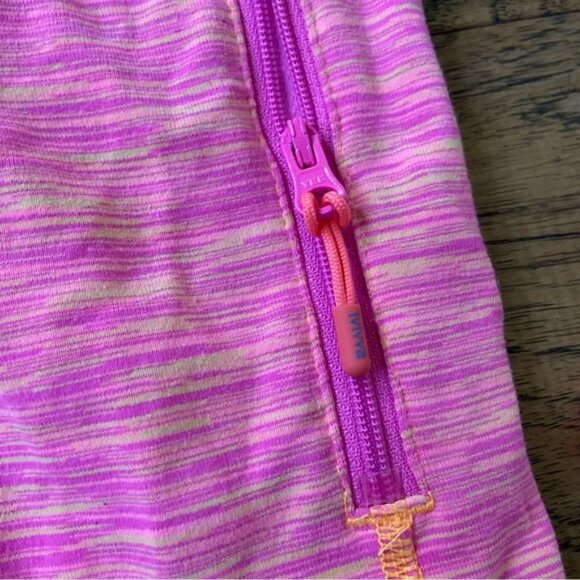 Girls Ivivva pink and Orange perfect your practice reversible jacket size 10 - Picture 5 of 7